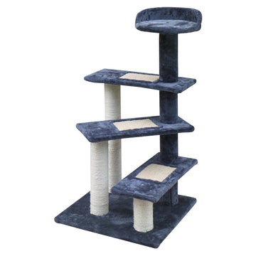 i.Pet Cat Tree 100cm Trees Scratching Post Scratcher Tower Condo House Furniture Wood Steps i.Pet